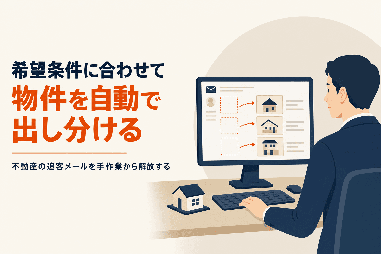 顧客の希望条件に合わせて物件を自動で出し分ける追客メール|不動産のマーケティング担当が手作業から抜け出す方法